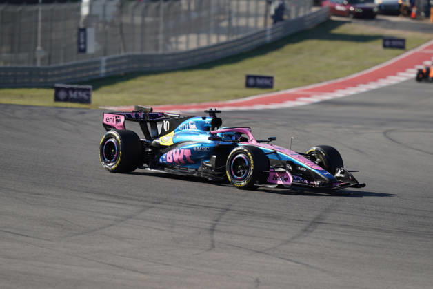 RECORD DATE NOT STATED 23rd October 2026; Circuit of the Americas, Austin, United States; Formula 1, United States Grand Prix, Free Practice Day; Pierre Gasly (10) of France and BWT Alpine Formula One Team speeds through turn 1 JackxMackenzie