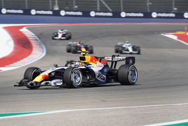 RECORD DATE NOT STATED 23rd October 2026; Circuit of the Americas, Austin, United States; Formula 1, United States Grand Prix, Free Practice Day; Liam Lawson (30) of New Zealand and Visa Cash App Racing Bulls Formula One Team speeds through turn 13 JackxMackenzie