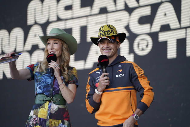 RECORD DATE NOT STATED 23rd October 2026; Circuit of the Americas, Austin, United States; Formula 1, United States Grand Prix, Free Practice Day; Lando Norris (1) of Great Britain and McLaren Mastercard F1 Team at the F1 Fan Forum JackxMackenzie