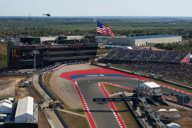 F1 - UNITED STATES GRAND PRIX 2026 General view of the first corner during the 2026 Formula 1 United States Grand Prix, 18th round of the 2026 Formula One World Championship, WM, Weltmeisterschaft from October 23 to 25, 2026 on the Circuit of the America, in Austin, Texas, United States of America - AustinUnited States  Copyright: xEricxAlonsox