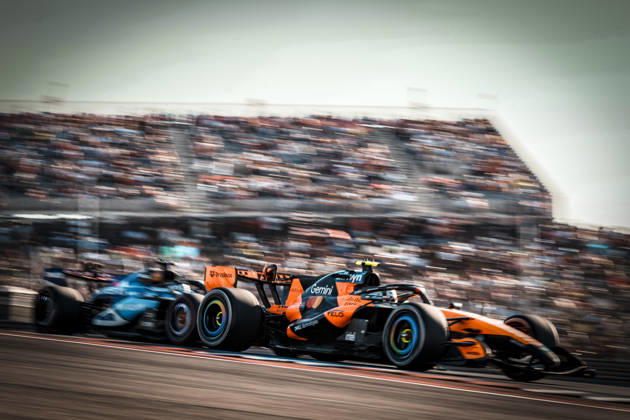 AUSTIN, UNITED STATES, OCT 23: Lando Norris of Great Britain driving the McLaren MCL40 Mercedes on track during practice ahead of the F1 Grand Prix of United States at Circuit of The Americas on October 23, 2026 in Austin, Texas (photo by Richard Callis Sports Press Photo) Copyright: xRichardxCallis SportsxPressxPhotox Sportspressphoto_SPR264619