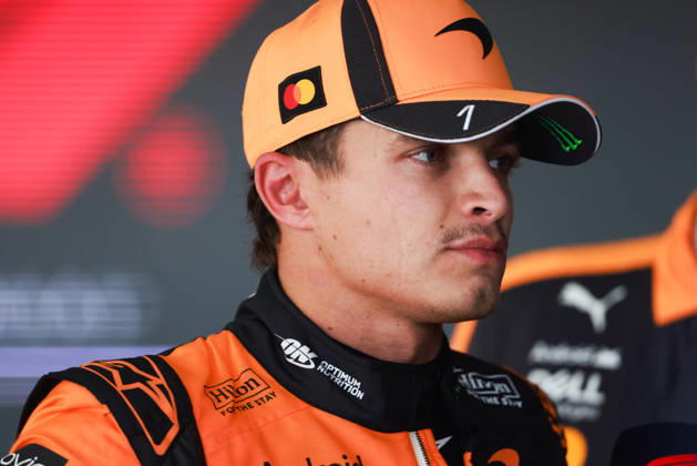 F1 Grand Prix Of USA - FP2 Lando Norris speaks to the press following the second of three practice sessions, FP2, ahead of the Formula 1 MSC Cruises United States Grand Prix at Circuit of the Americas in Austin, Texas, United States, on October 23, 2026. Austin, Texas United States  Copyright: xReginaldxMathalonex originalFilename:mathalone-notitle261023_nptlq.jpg