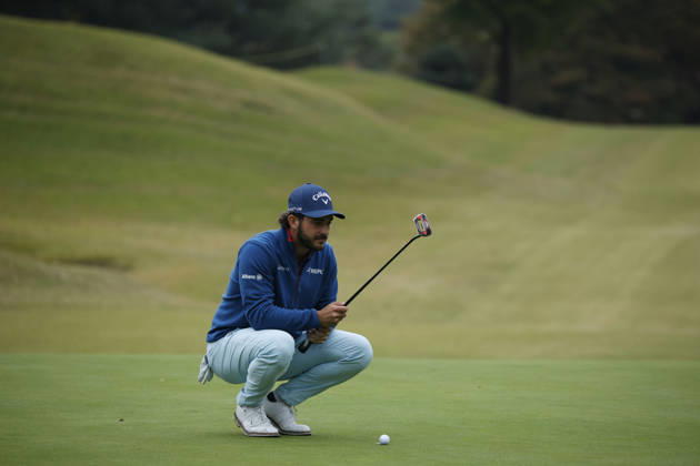 October 24, 2026, Cheonan, Chungnam, SOUTH KOREA: Oct 24, 2026-Cheonan, South Korea-Gregorio DE LEO of Italy action on 17th green during a DP World Tour Genesis Championship at Woo Jeong hills CC in Cheonan, South Korea. Cheonan SOUTH KOREA - ZUMAr168 20261024_aap_r168_008 Copyright: xRyuxSeung-Ilx