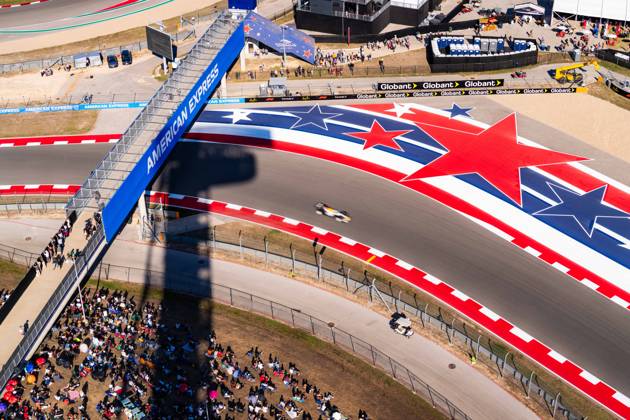 United States Grand Prix - Practice Day 1 ARVID LINDBLAD 41 (GBR) of Visa Cash App Racing Bulls Formula One Team (VCARB 03) on Friday during the Formula 1 United States Grand Prix 2026 at Circuit of The Americas in Austin, Texas, United States, on October 23, 2026. Photo by Antoine LAPEYRE Reveries Agency via ABACAPRESS.COM Austin United States  Copyright: xAntoinexLapeyre ReveriesxAgency ABACAx