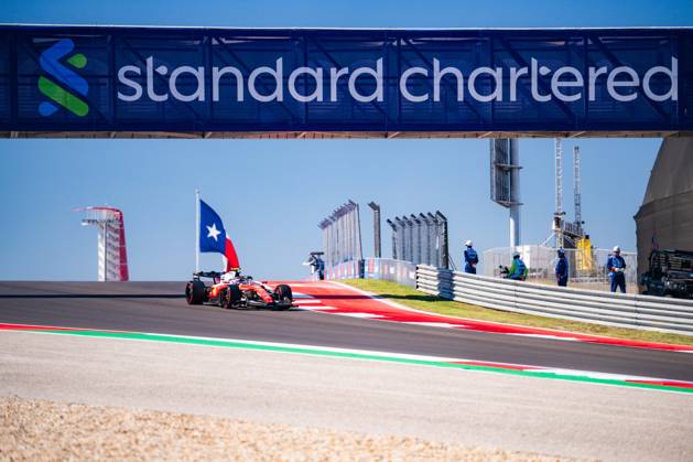 United States Grand Prix - Practice Day 1 LEWIS HAMILTON 44 (GBR) of Scuderia Ferrari HP (Ferrari SF-26) with the Texas Flag in the background on Friday during the Formula 1 United States Grand Prix 2026 at Circuit of The Americas in Austin, Texas, United States, on October 23, 2026. Photo by Antoine LAPEYRE Reveries Agency via ABACAPRESS.COM Austin United States  Copyright: xAntoinexLapeyre ReveriesxAgency ABACAx