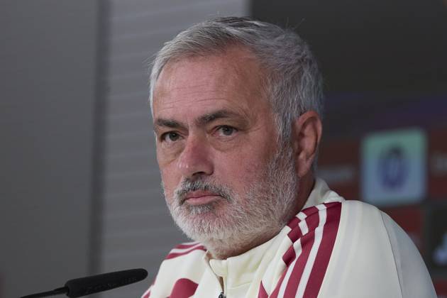 October 24, 2026, Madrid, Spain: Coach Jose Mourinho (Real Madrid CF) attends a press conference, PK, Pressekonferenz on the eve of the LaLiga EA SPORTS 2026 2027 match between FC Barcelona, Barca and Real Madrid CF..Real Madrid CF is holding a press conference ahead of its tenth LaLiga game. LaLiga EA SPORTS 2026 2027 - Real Madrid CF Press Conference In Madrid, Spain - 24 Oct 2026  - ZUMAs197 20261024_aaa_s197_015 Copyright: xFedericoxTitonex