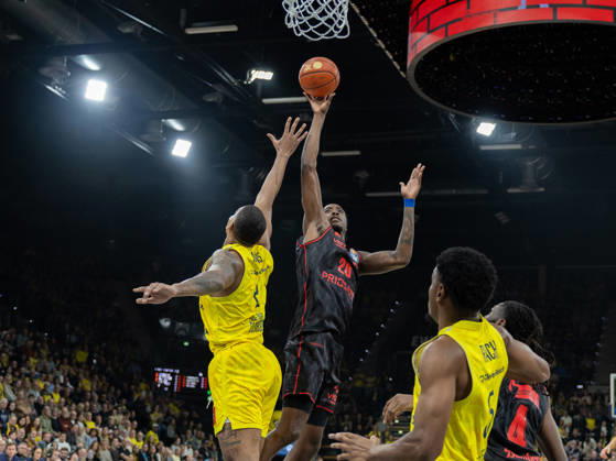 EWE Baskets Oldenburg Takes on Bamberg Baskets, Hason Ward EWE Baskets Oldenburg vs. Bamberg Baskets, Basketball, BBL, October 23, 2026, Oldenburg Copyright: xEibner-Pressefotox EP_EER