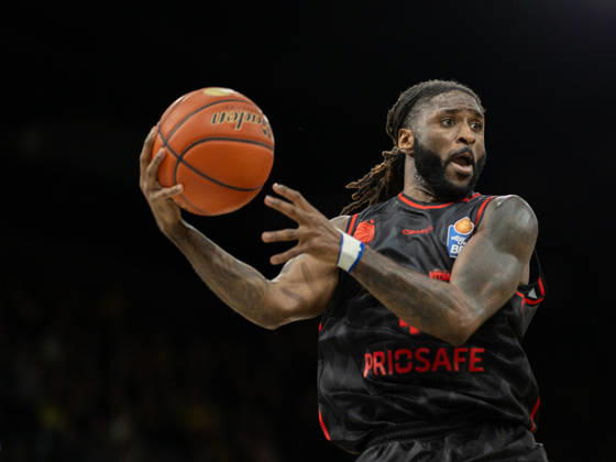 EWE Baskets Oldenburg Takes on Bamberg Baskets, Jordan Jones EWE Baskets Oldenburg vs. Bamberg Baskets, Basketball, BBL, October 23, 2026, Oldenburg Copyright: xEibner-Pressefotox EP_EER