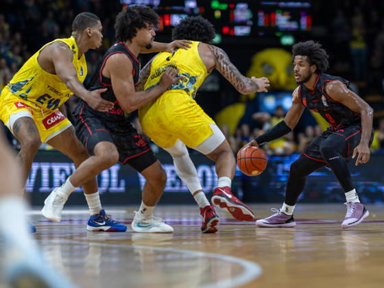 EWE Baskets Oldenburg Takes on Bamberg Baskets, Jordan Wright EWE Baskets Oldenburg vs. Bamberg Baskets, Basketball, BBL, October 23, 2026, Oldenburg Copyright: xEibner-Pressefotox EP_EER