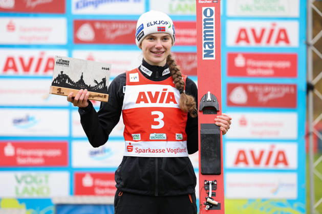 October 24, 2026, Ski Jumping, Women, FIS Summer Grand Prix, 2026 Season, Individual Final: Ingvild Synnoeve Midtskogen (NOR) at the Vogtland Arena in Klingenthal, Saxony, Germany