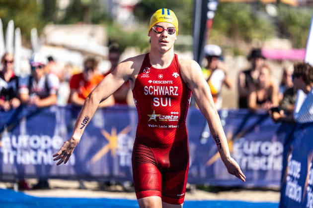 2026 Europe Triathlon Cup Alanya ANTALYA, TURKEY - OCTOBER 24: Andri Schwarz of Switzerland makes his way to the start prior to the elite men race of 2026 Europe Triathlon Cup Alanya on October 24, 2026 in Antalya, Turkey. Antalya Turkey Copyright: xYagizxGurtug PSxImagesxYagizxGurtug PSxImagesx