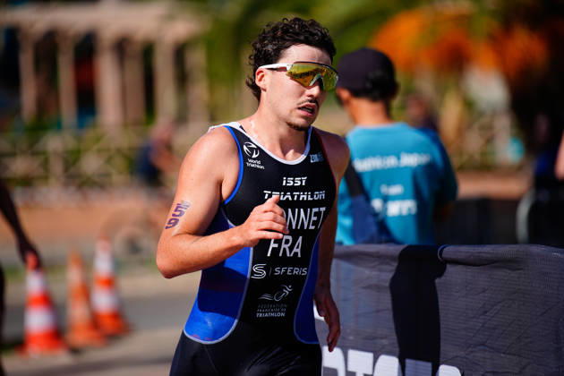 2026 Europe Triathlon Cup Alanya ANTALYA, TURKEY - OCTOBER 24: Gabin Yonnet of France competes in the run leg during the elite men race of 2026 Europe Triathlon Cup Alanya on October 24, 2026 in Antalya, Turkey. Antalya Turkey Copyright: xFikretxOzgur PSxImagesxFikretxOzgur PSxImagesx