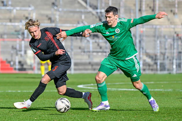 Football, Bavarian Regional League, SpVgg Unterhaching v SpVgg Ansbach