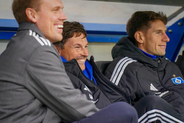 German Soccer Bundesliga 2026–2027, Matchday 7: SC Paderborn vs. Hamburger SV at Home Deluxe Arena in Paderborn; Merlin Polzin, Coach; Hamburger SV: Facial Expressions, Emotions Copyright: xJOERANxSTEINSIEKx