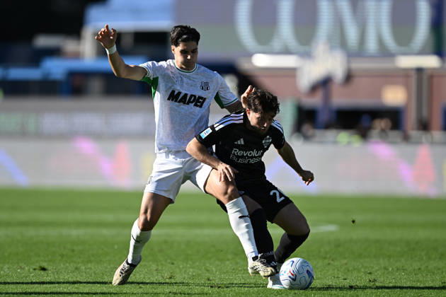 Db Como 24 10 2026 - campionato di calcio serie A Como-Sassuolo foto Daniele Buffa Image nella foto: Martin Baturina-Vasilije Adzic 