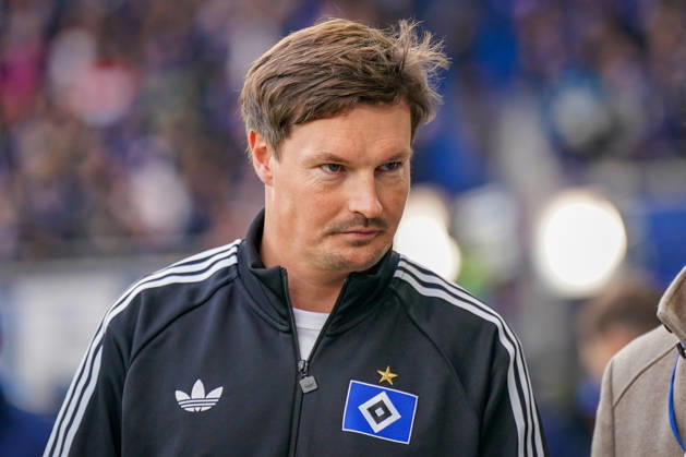 German Soccer Bundesliga 2026–2027, Matchday 7: SC Paderborn vs. Hamburger SV at Home Deluxe Arena in Paderborn; Merlin Polzin, Coach; Hamburger SV: Facial Expressions, Emotions Copyright: xJOERANxSTEINSIEKx