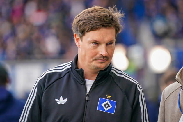 German Soccer Bundesliga 2026–2027, Matchday 7: SC Paderborn vs. Hamburger SV at Home Deluxe Arena in Paderborn; Merlin Polzin, Coach; Hamburger SV: Facial Expressions, Emotions Copyright: xJOERANxSTEINSIEKx