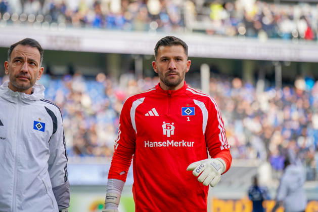 German Bundesliga 2026–2027, Matchday 7: SC Paderborn vs. Hamburger SV at Home Deluxe Arena, Paderborn; Daniel Heuer Fernandes, Hamburger SV, 1 Copyright: xJOERANxSTEINSIEKx