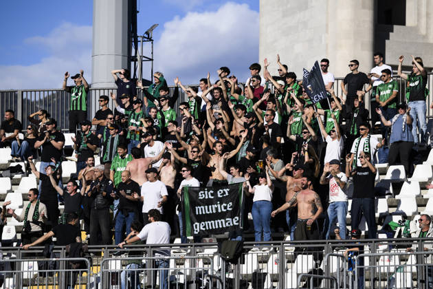 Como 1907 v US Sassuolo - Serie A Fans of US Sassuolo show their support during the Serie A football match between Como 1907 and US Sassuolo. Como Italy Copyright: xNicolòxCampox