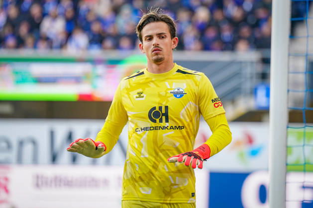 German Soccer Bundesliga 2026–2027, Matchday 7: SC Paderborn vs. Hamburger SV at Home Deluxe Arena, Paderborn; Nahuel Noll, Paderborn 15 Copyright: xJOERANxSTEINSIEKx