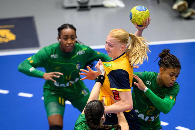 Handball, Women's, International match, Sweden v Brazil