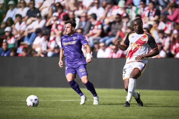 October 24, 2026, Madrid, Madrid, Spain: Mujaid Sadick of Rayo Vallecano and German Valera of Elche CF in action during the Spanish League, LaLiga EA Sports, football match played between Rayo Vallecano and Elche CF at Vallecas stadium on October 24, 2026, in Madrid, Spain. Rayo Vallecano V Elche CF - LaLiga EA Sports  - ZUMAa181 20261024_zaa_a181_169 Copyright: xAngelxPerezxMecax