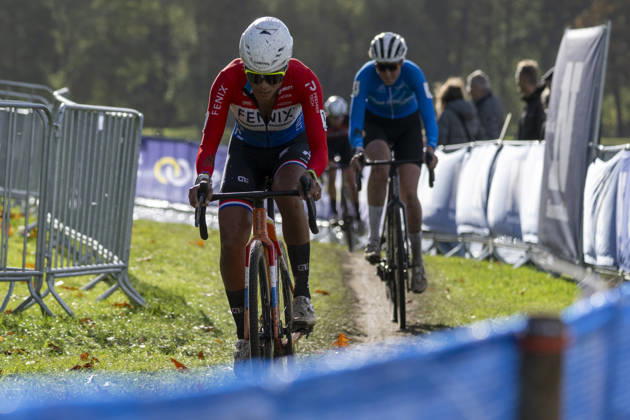 2026-10-24 - HG CROSS HEERDERSTRAND HEERDE, NETHERLANDS - OCTOBER 24: 1. Ceylin Del Carmen Alvarado (NED), 3. Manon Bakker (NED) during the HG CROSS HEERDERSTRAND at the Heerderstrand on October 24, 2026 in Heerde, Netherlands Heerde Heerderstrand Netherlands Content not available for redistribution in The Netherlands directly or indirectly through any third parties. Copyright: xEdwinxBlaauwbroekx
