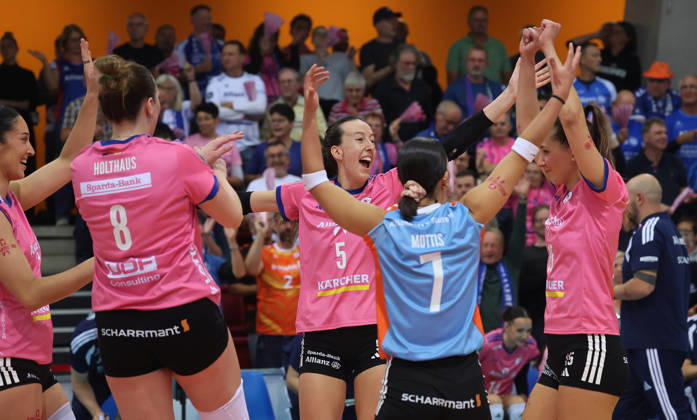 Volleyball, VBL, Frauen, MTV Stuttgart - VFB 91 Suhl