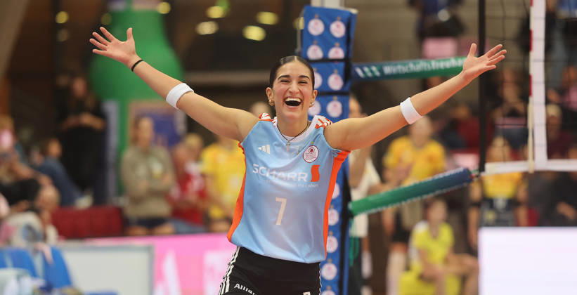 Stuttgart, DEKRA Bundesliga Volleyball: Allianz MTV Stuttgart vs. VfB Suhl LOTTO Thüringen, Fabiana Mattis (Stgt)