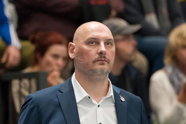 Przemyslaw Frasunkiewicz, Rostock, Head Coach, Syntainics MBC vs. Rostock Seawolves, BBL, Men s Basketball 1st Bundesliga, Matchday 6 of the 2026–27 season, October 24, 2026, Weißenfels Stadthalle, Saxony-Anhalt, Germany