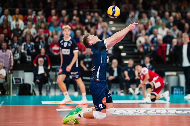 VBL SVG Lüneburg vs. SV Warnemünde, October 24, 2026, Santeri Välimaa 12, SVG Lüneburg Volleyball, Bundesliga, Matchday 2, SVG Lüneburg vs. SV Warnemünde on October 24, 2026, at the LKH Arena, Lüneburg Copyright: xBEAUTIFULxSPORTS Tonhäuserx