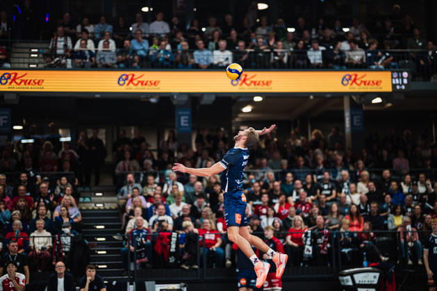 VBL SVG Lüneburg vs. SV Warnemünde, October 24, 2026, Shane Holdaway 1, SVG Lüneburg Volleyball, Bundesliga, Matchday 2, SVG Lüneburg vs. SV Warnemünde on October 24, 2026, at the LKH Arena, Lüneburg Copyright: xBEAUTIFULxSPORTS Tonhäuserx