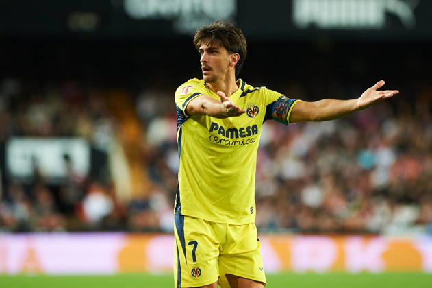 Gerard Moreno of Villarreal CF during the LaLiga EA Sports match between Valencia CF and Villarreal CF at Mestalla on October 24, 2026, in Valencia, Spain