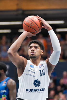 Kostja Mushidi MBC, 10, Syntainics MBC vs. Rostock Seawolves, BBL, Men s Basketball 1st Bundesliga, Matchday 6 of the 2026–27 season, October 24, 2026, Weißenfels Stadthalle, Saxony-Anhalt, Germany