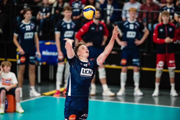 VBL SVG Lüneburg vs. SV Warnemünde, October 24, 2026, Santeri Välimaa 12, SVG Lüneburg Volleyball, Bundesliga, Matchday 2, SVG Lüneburg vs. SV Warnemünde on October 24, 2026, at the LKH Arena, Lüneburg Copyright: xBEAUTIFULxSPORTS Tonhäuserx