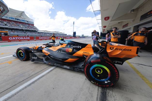 RECORD DATE NOT STATED 24th October 2026; Circuit of the Americas, Austin, United States; Formula 1, United States Grand Prix, Qualifying Day; Lando Norris (1) of Great Britain and McLaren Mastercard F1 Team exits the garage during FP3 BobxKupbens