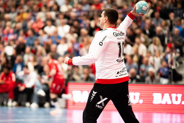 Nebojsa Simic, MT Melsungen 16, goalkeeper for HBW Balingen Weilstetten vs. MT Melsungen (GER), Opel 1 Handball Bundesliga, Championship, Matchday 10, 2026–2027 season, October 24, 2026, Eibner Press Photo by Andreas Ulmer, HBW Balingen Weilstetten vs. MT Melsungen (GER), Opel 1 Handball Bundesliga, Championship, Matchday 10, 2026–2027 Season, October 24, 2026, Balingen Copyright: xEibner-Pressefoto AndreasxUlmerx EP_AUR