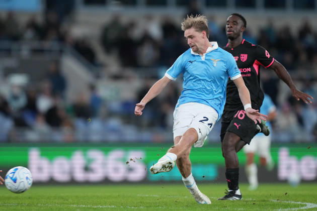 Lazio’s Kenneth Taylor gol during the Serie A EniLive soccer match between Lazio and Parma at the Rome s Olympic stadium, Italy - Saturday October 23, 2026 - Soccer ( Photo by Alfredo Falcone LaPresse )  Copyright: xAlfredoxFalcone LaPressex
