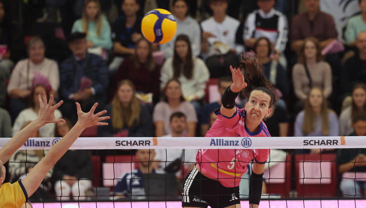 Stuttgart, DEKRA Bundesliga Volleyball: Allianz MTV Stuttgart vs. VfB Suhl LOTTO Thüringen, Lydia Grote (Stgt)