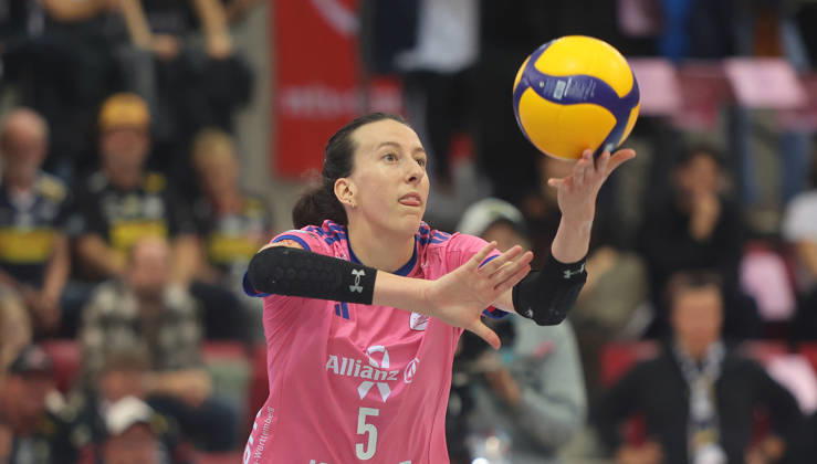 Stuttgart, DEKRA Bundesliga Volleyball: Allianz MTV Stuttgart vs. VfB Suhl LOTTO Thüringen, Lydia Grote (Stgt)