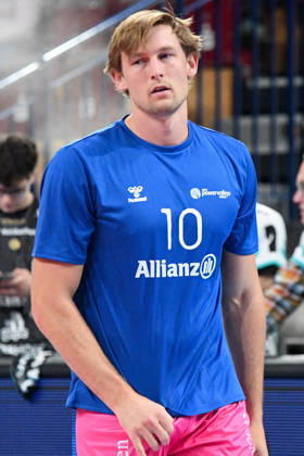 Daniel Joseph Wetter, Powervolleys Düren, No. 10 warming up, single frame, action, October 24, 2026, Düren, Germany, volleyball, Men s Bundesliga 1, regular season, SWD Powervolleys Düren vs. WWK Volleys Munich xmhx