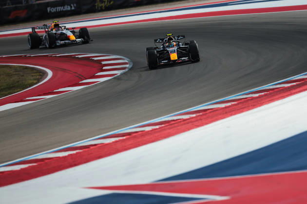 F1 - UNITED STATES GRAND PRIX 2026 03 VERSTAPPEN Max (nld), Red Bull Racing Ford RB22, action during the 2026 Formula 1 United States Grand Prix, 18th round of the 2026 Formula One World Championship, WM, Weltmeisterschaft from October 23 to 25, 2026 on the Circuit of the America, in Austin, Texas, United States of America - AustinUnited States  Copyright: xEricxAlonsox