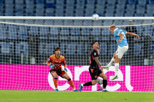 SS Lazio v Parma Calcio 1913 - Serie A Enilive Gustav Isaksen of SS Lazio hits the crossbar during the Serie A Enilive match between SS Lazio and Parma Calcio 1913 at Olympic Stadium on October 24, 2026 in Rome, Italy. Rome Olympic Stadium Lazio Italy Copyright: xGiuseppexMaffiax 261024_SerieA_Lazio-Parma_GM_07498
