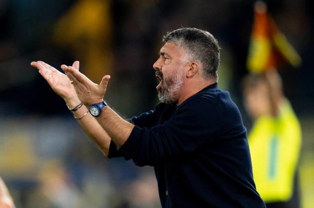 SS Lazio v Parma Calcio 1913 - Serie A Enilive Gennaro Gattuso Head Coach of SS Lazio reacts during the Serie A Enilive match between SS Lazio and Parma Calcio 1913 at Olympic Stadium on October 24, 2026 in Rome, Italy. Rome Olympic Stadium Lazio Italy Copyright: xGiuseppexMaffiax 261024_SerieA_Lazio-Parma_GM_07785