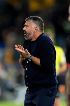 SS Lazio v Parma Calcio 1913 - Serie A Enilive Gennaro Gattuso Head Coach of SS Lazio reacts during the Serie A Enilive match between SS Lazio and Parma Calcio 1913 at Olympic Stadium on October 24, 2026 in Rome, Italy. Rome Olympic Stadium Lazio Italy Copyright: xGiuseppexMaffiax 261024_SerieA_Lazio-Parma_GM_07801
