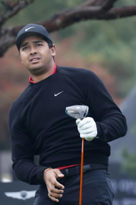 October 25, 2026, Cheonan, Chungnam, SOUTH KOREA: Oct 25, 2026-Cheonan, South Korea-Yurav PREMLALL of South Africa action on 1th Tee during a DP World Tour Genesis Championship Final Round at Woo Jeong Hills CC in Cheonan, South Korea. DP Tour Genesis Championship Final Round  - ZUMAr168 20261025_aap_r168_006 Copyright: xRyuxSeung-Ilx