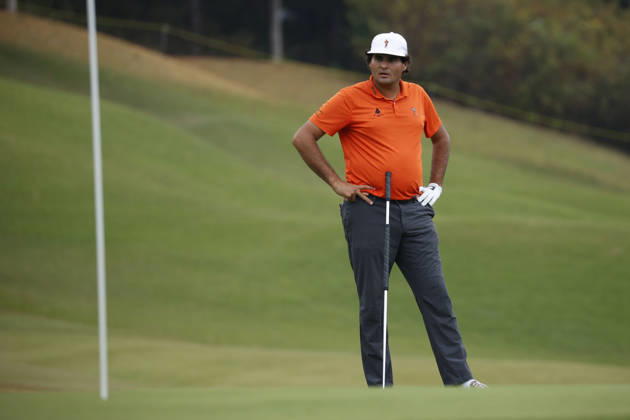 October 25, 2026, Cheonan, Chungnam, SOUTH KOREA: Oct 25, 2026-Cheonan, South Korea-Eugenio CHACARRA of Spain action on 9th Green during a DP World Tour Genesis Championship Final Round at Woo Jeong Hills CC in Cheonan, South Korea. DP Tour Genesis Championship Final Round  - ZUMAr168 20261025_aap_r168_014 Copyright: xRyuxSeung-Ilx