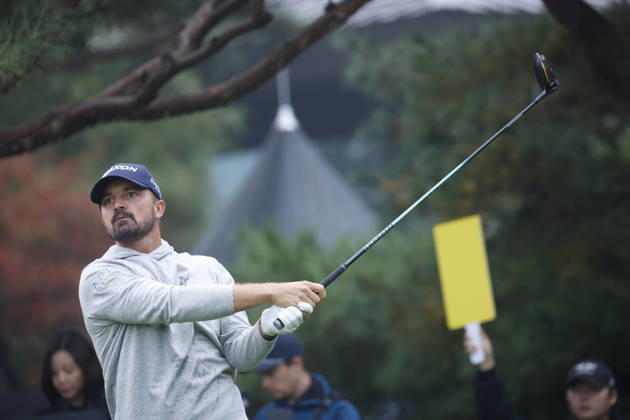 October 25, 2026, Cheonan, Chungnam, SOUTH KOREA: Oct 25, 2026-Cheonan, South Korea-Brandon ROBINSON THOMPSON of England action on 1th Tee during a DP World Tour Genesis Championship Final Round at Woo Jeong Hills CC in Cheonan, South Korea. DP Tour Genesis Championship Final Round  - ZUMAr168 20261025_aap_r168_026 Copyright: xRyuxSeung-Ilx