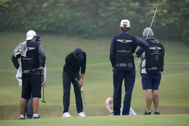 October 25, 2026, Cheonan, Chungnam, SOUTH KOREA: Oct 25, 2026-Cheonan, South Korea-Yurav PREMLALL of South Africa action on 1th Green during a DP World Tour Genesis Championship Final Round at Woo Jeong Hills CC in Cheonan, South Korea. Cheonan SOUTH KOREA - ZUMAr168 20261025_aap_r168_027 Copyright: xRyuxSeung-Ilx