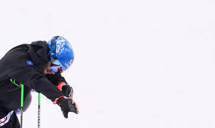 ALPINE SKIING - FIS WC Soelden SOELDEN,AUSTRIA,25.OCT.26 - ALPINE SKIING - FIS World Cup season opening, Rettenbachferner, giant slalom, men. Image shows Marco Schwarz (AUT) during course inspection.  GEPAxpictures xDominicxEbenbichl